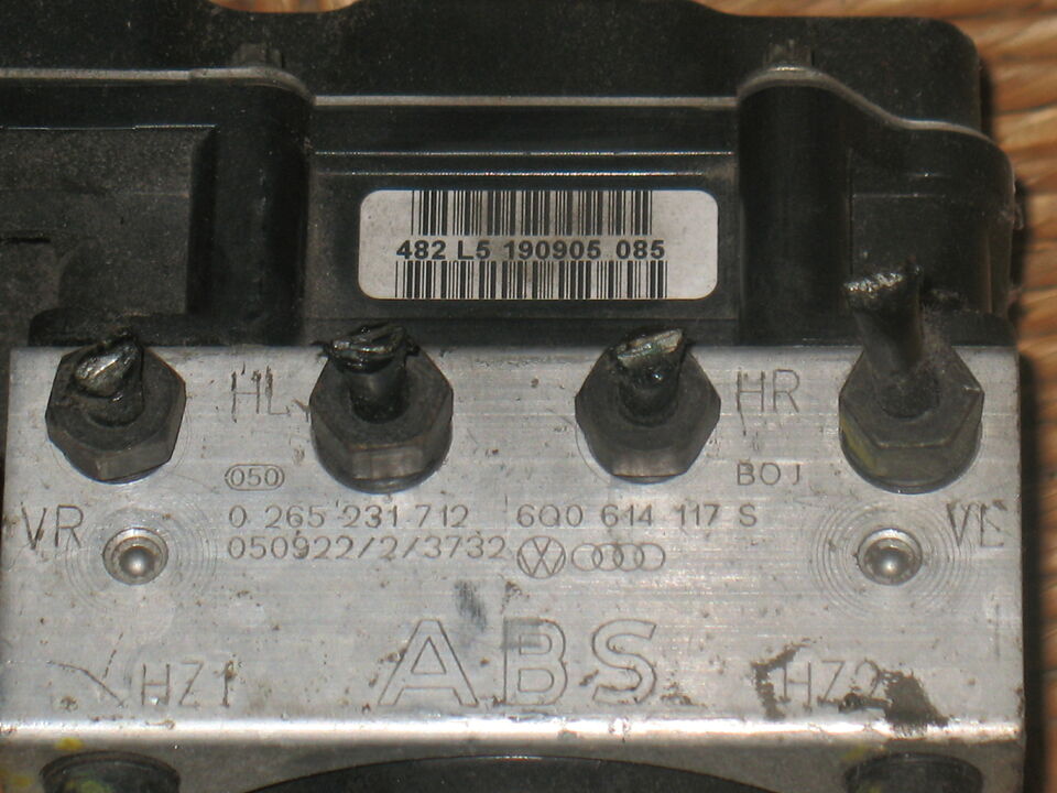 ABS VOLKSWAGEN POLO SEAT SKODA 0265231712 6Q0614117S 0265800511