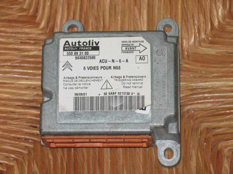 CITROEN PICASSO 98-04 2.0 HDI AIRBAG ECU 9640822580 550893100