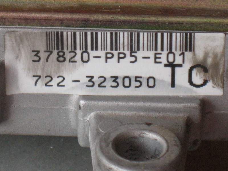 Centralina iniezione 1.6 16V bz. (motore Honda) 37820-PP4-E01 TC