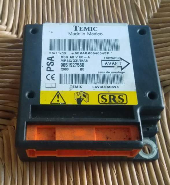 Centralina airbag citroen c3 temic 9651927580 l5v3l26c8v4