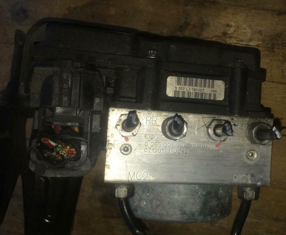 ABS FIAT Fiorino QUBO BOSCH 0265231997 0265800662 Fiat 51801321