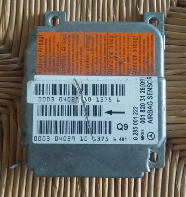 Centralina airbag mercedes classe a 0285001222 q9 001820312609
