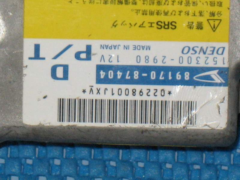 Ecu airbag 152300-2980 denso 89170-87404 dahiatsu terios