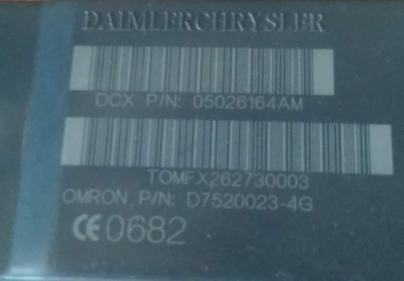 Blocchetto chiave accensione dodge , chrysler 2.0 05026164am