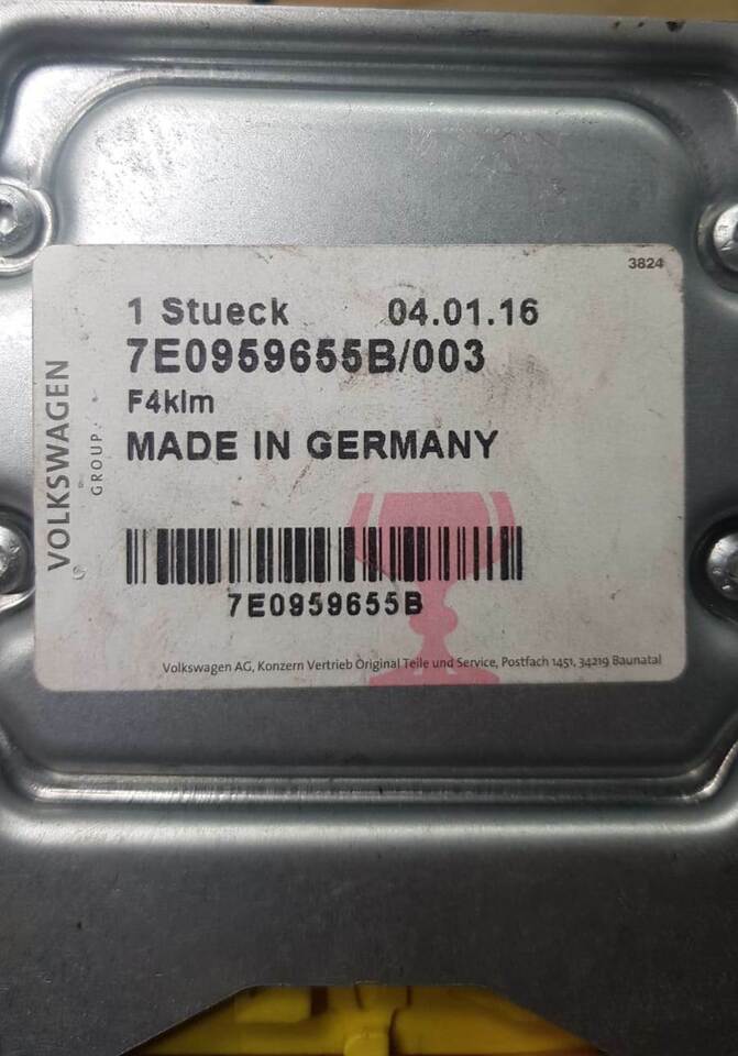 ECU VW Transporter 2011/2015 SRS Modulo 7E0959655B 741465