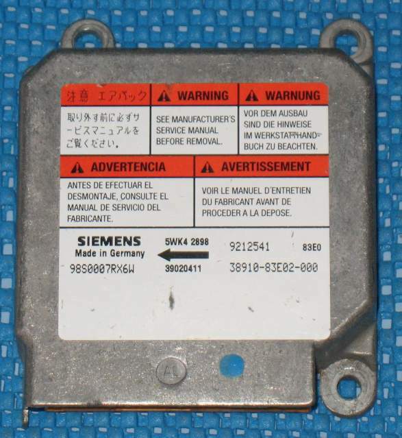 ECU AIRBAG Siemens 2003 OPEL AGILA 1.2i 16V 5DR 38910-83E02-000