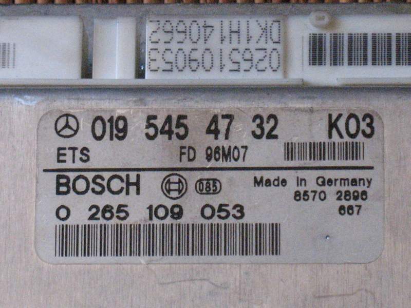 CENTRALINA ABS MERCEDES W202 W210 BOSCH 0265109053, 0195454732
