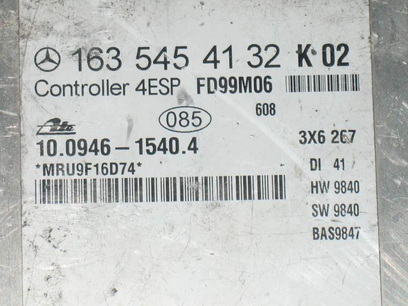 ECU Mercedes Benz ML 270 1635454132