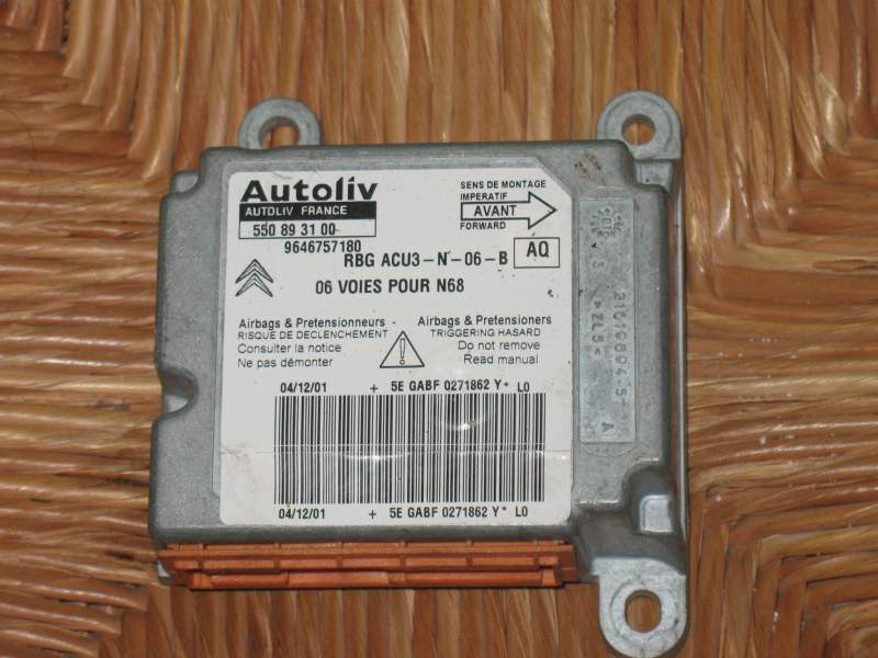 Citroen xsara picasso ecu airbag 550893100 & 9646757180
