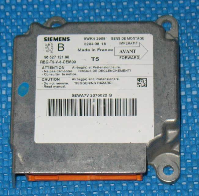 ECU Airbag Crash Sensor PEUGEOT 307 5WK42908 22040818 9652712180