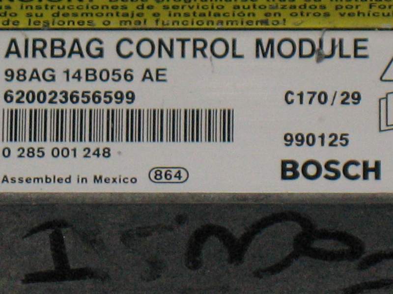 ECU AIRBAG FORD FOCUS 0285001248 BOSCH 98AG14B056AE