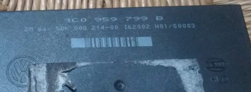 ECU comfort audi seat skoda vw 1C0 959 799 B 5DK 008 214-00