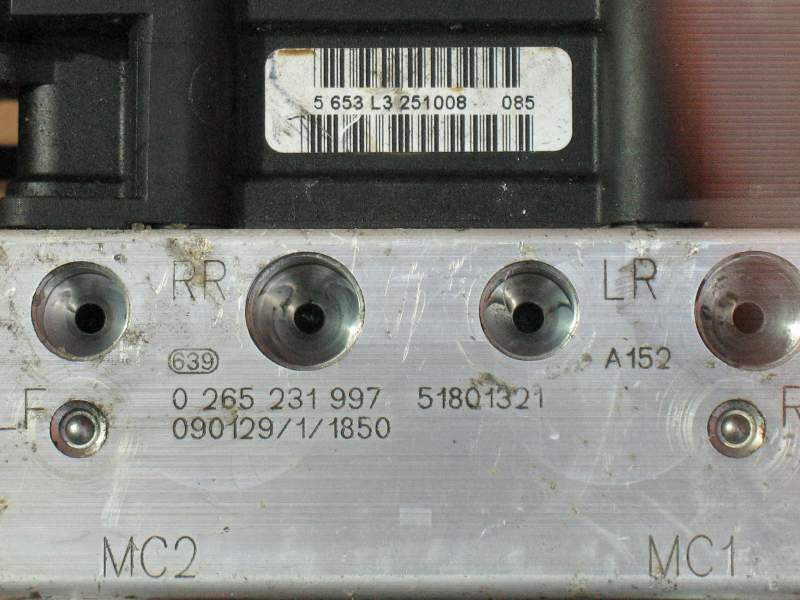 ABS FIAT QUBO BOSCH 0265231997 0265800662