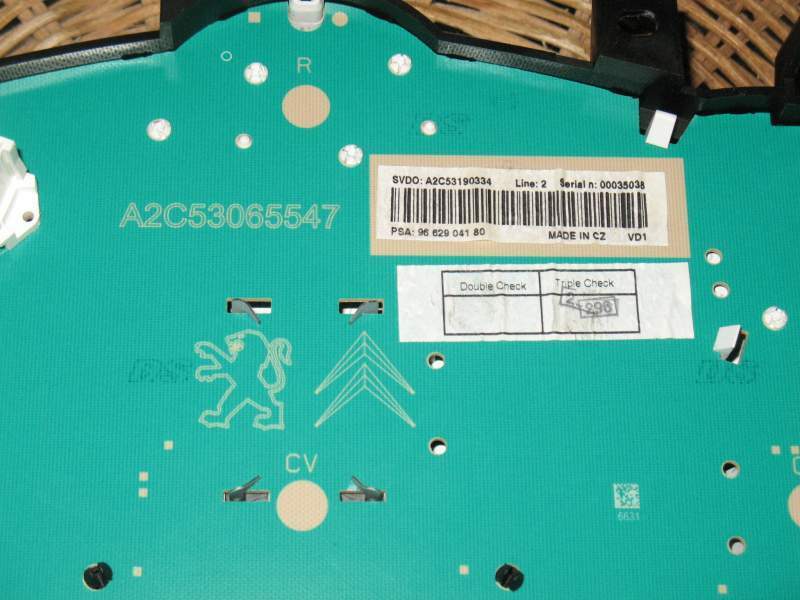 Quadro strumenti peugeot 207 1.4 16v speedo clocks 9662904180