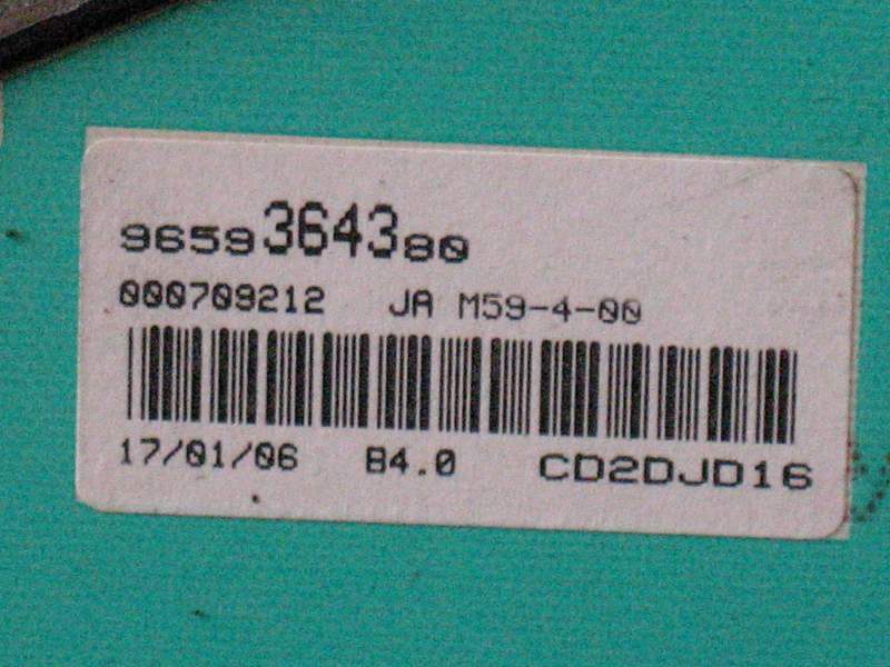 QUADRO STRUMENTI BERLINGO 2.0 HDI 9659364380 | 778095 | CD3JVV16