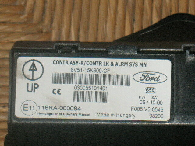 BODY COMPUTER FORD FIESTA BSI 1.4 8V51-15K600-CF 030055101401