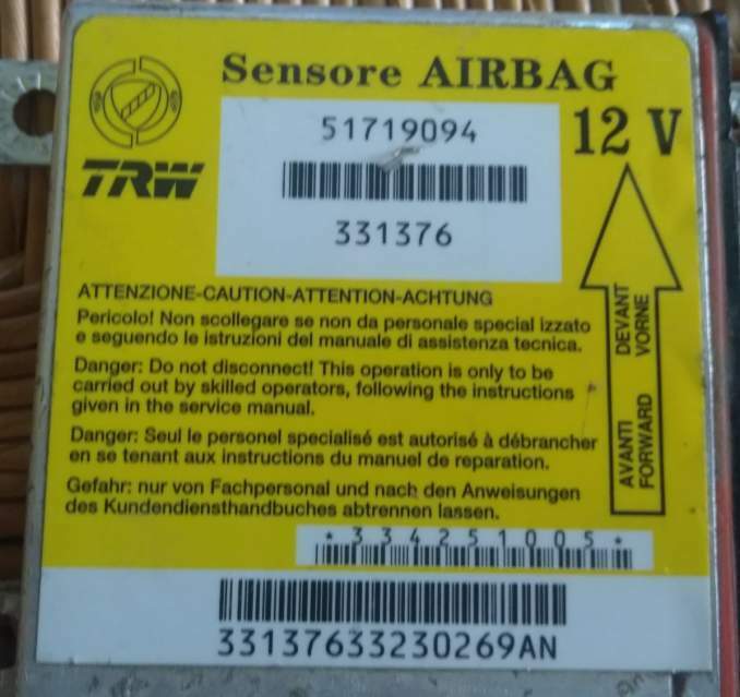 Centralina AIRBAG FIAT PUNTO TRW 51719094 331376