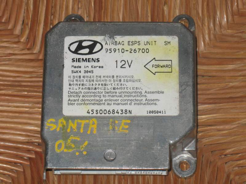 Hyundai Santa Fe SM 4X4 Airbag SG ECU 95910-26700 5WK3045