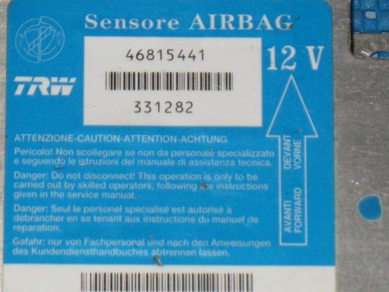 Ecu airbag trw 46815441 fiat seicento 331282