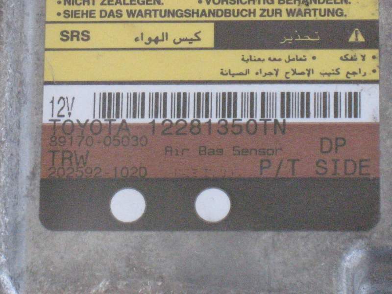 ECU AIRBAG TOYOTA AVENSIS 1.8 8917005030 202592102D