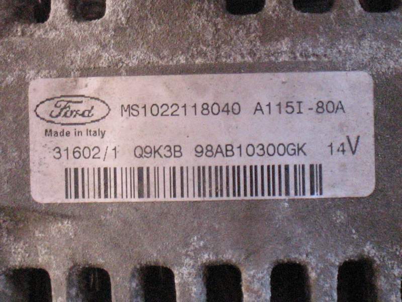 Alternatore ford focus 80A 14v 98AB-10300-GK