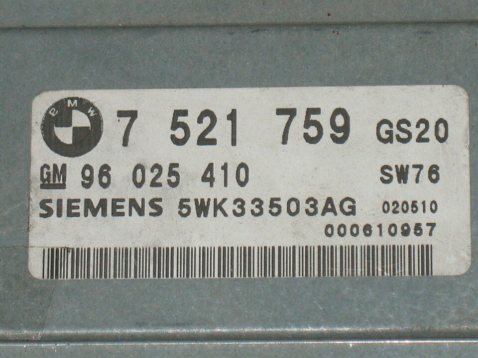 ECU CAMBIO AUTOMATICO BMW 320D 5WK33503AG 96025410 7521759 SW76