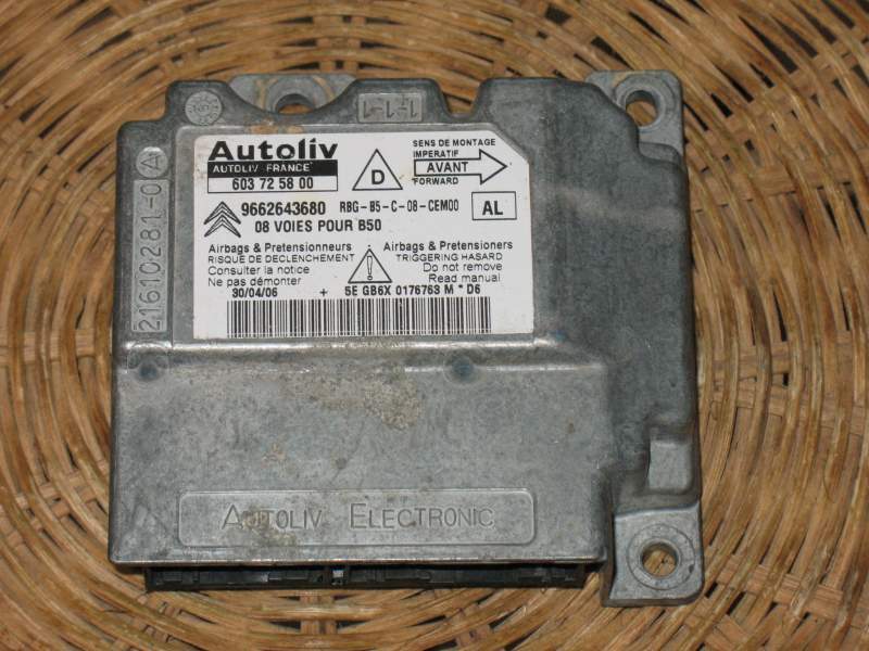 ECU AIRBAG CITROEN C4 Coupé Autoliv 603725800 9662643680