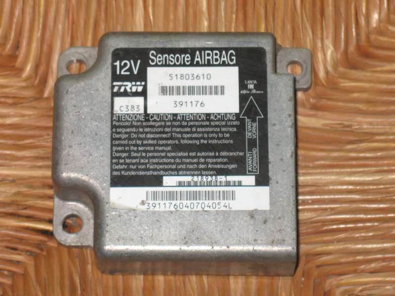 FIAT PANDA 2003>2011 ecu AIRBAG TRW CODICI: 51803610 391176