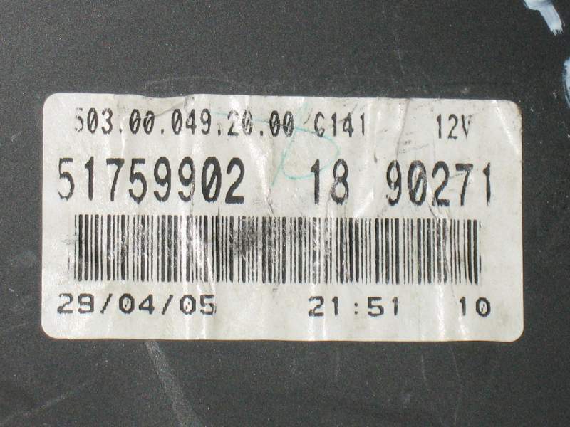 Quadro Strumenti 51759902 Fiat Panda 1200 8V