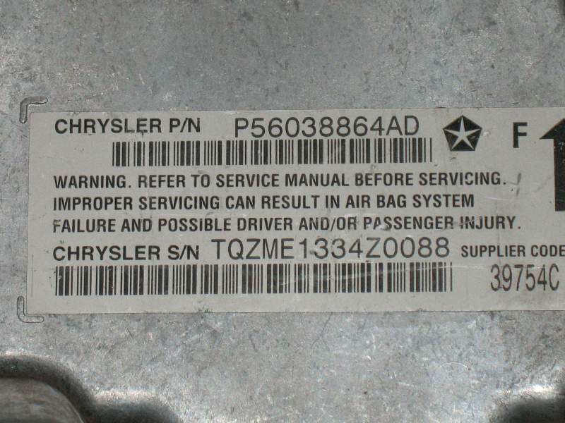 Airbag jeep cherokee kj p56038864ad chrysler tqzme1334z0088