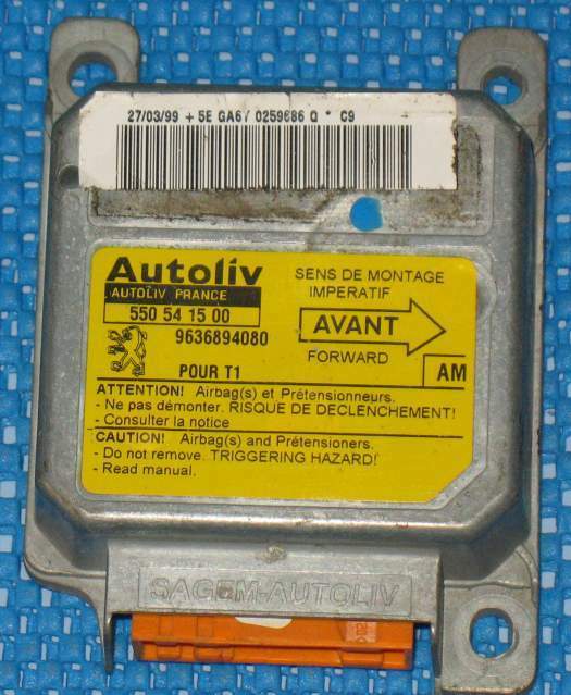 ECU Centralina AIRBAG AUTOLIV PEUGEOT 206 550541500 - 9636894080