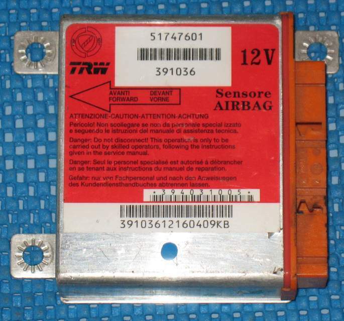 Ecu airbag fiat grande punto trw 51747601 391036