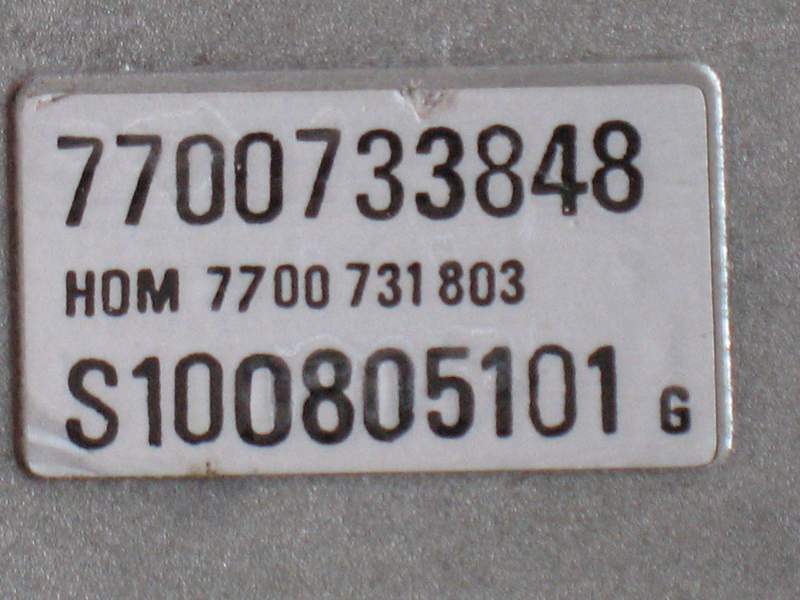 Centralina Renault 21 Renix HOM7700731803 S100805101G 7700733848