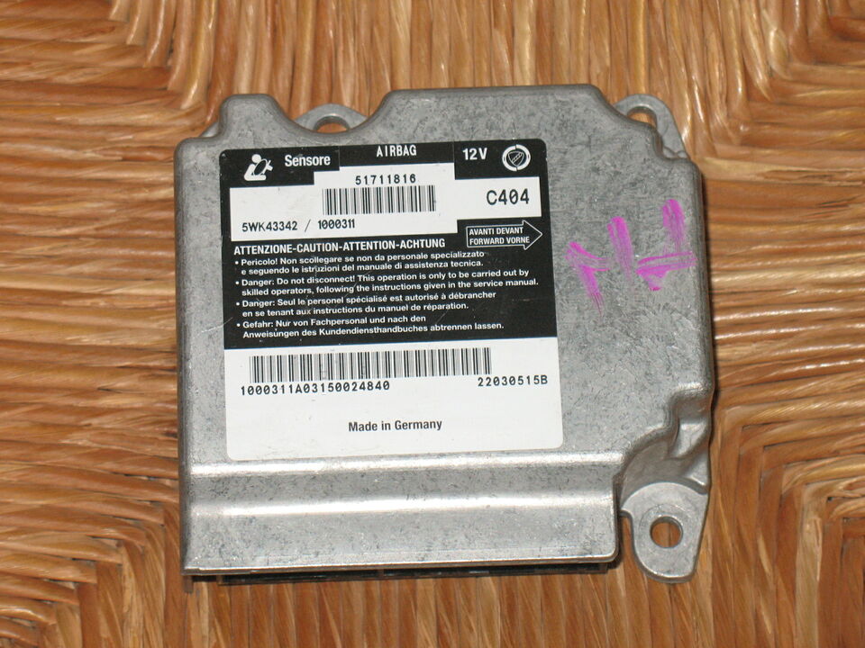 Ecu centralina airbag fiat stilo 51711816 5wk43342 22030515b