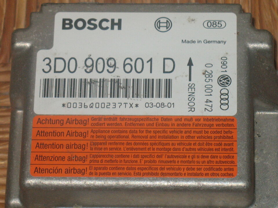 PORSCHE Cayenne 955 957 AIRBAG ECU 0285001472 3D0909601 D