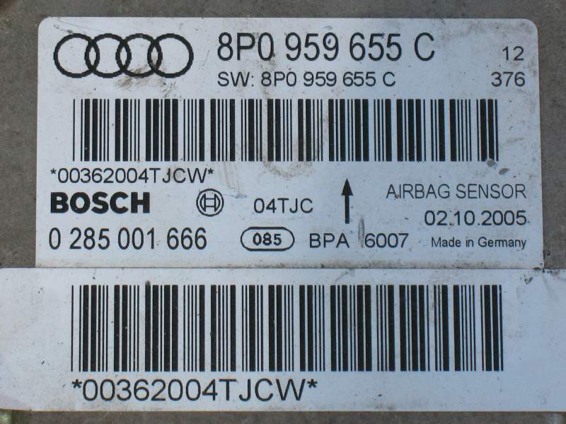 Airbag Audi A3 8P 2006 8P0959655C BOSCH 0285001666