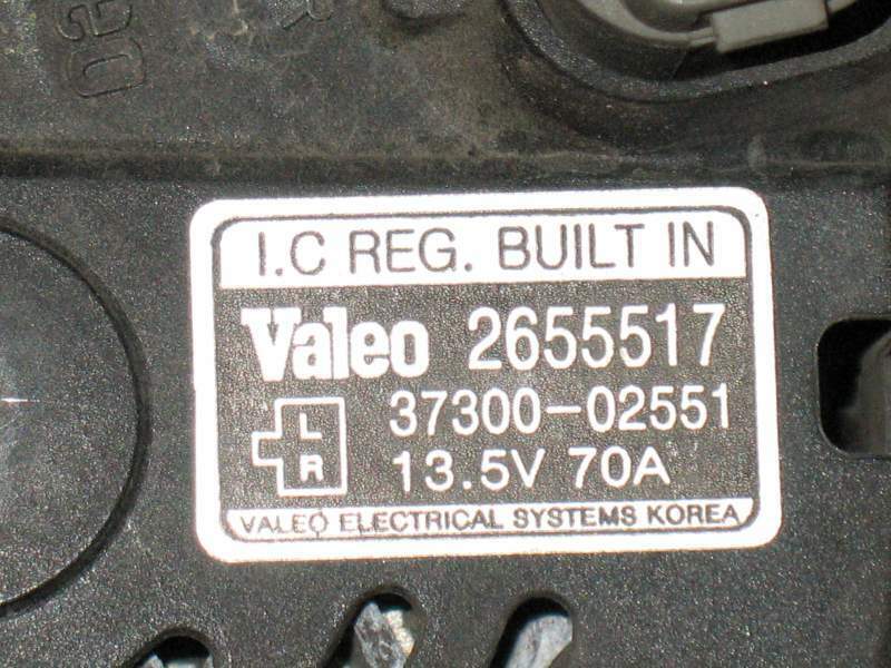 ALTERNATORE hyundai kia picanto 1.0 valeo 2655517