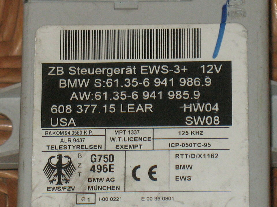 61.35 6941986 9 61.35 6911985 9 608377.15 LEAR BMW X5 E53