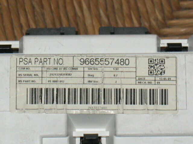 Quadro strumenti box 1.6 1.8 2.0 16v Citroen C5 HDi 9665557480