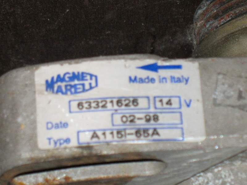 Alternatore Fiat Punto - y 16v Magneti Marelli 63321626 14V