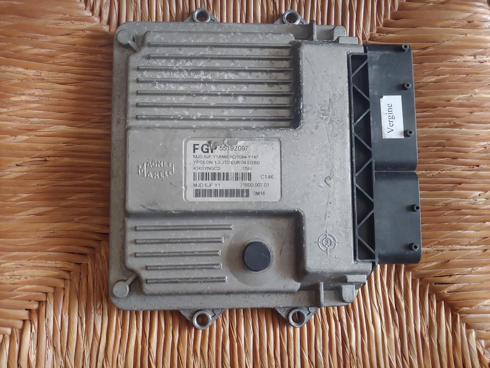 ECU MJD6JF.Y1 LANCIA YPSILON TE 1.3 16V 51kw 55192097 2003 2006