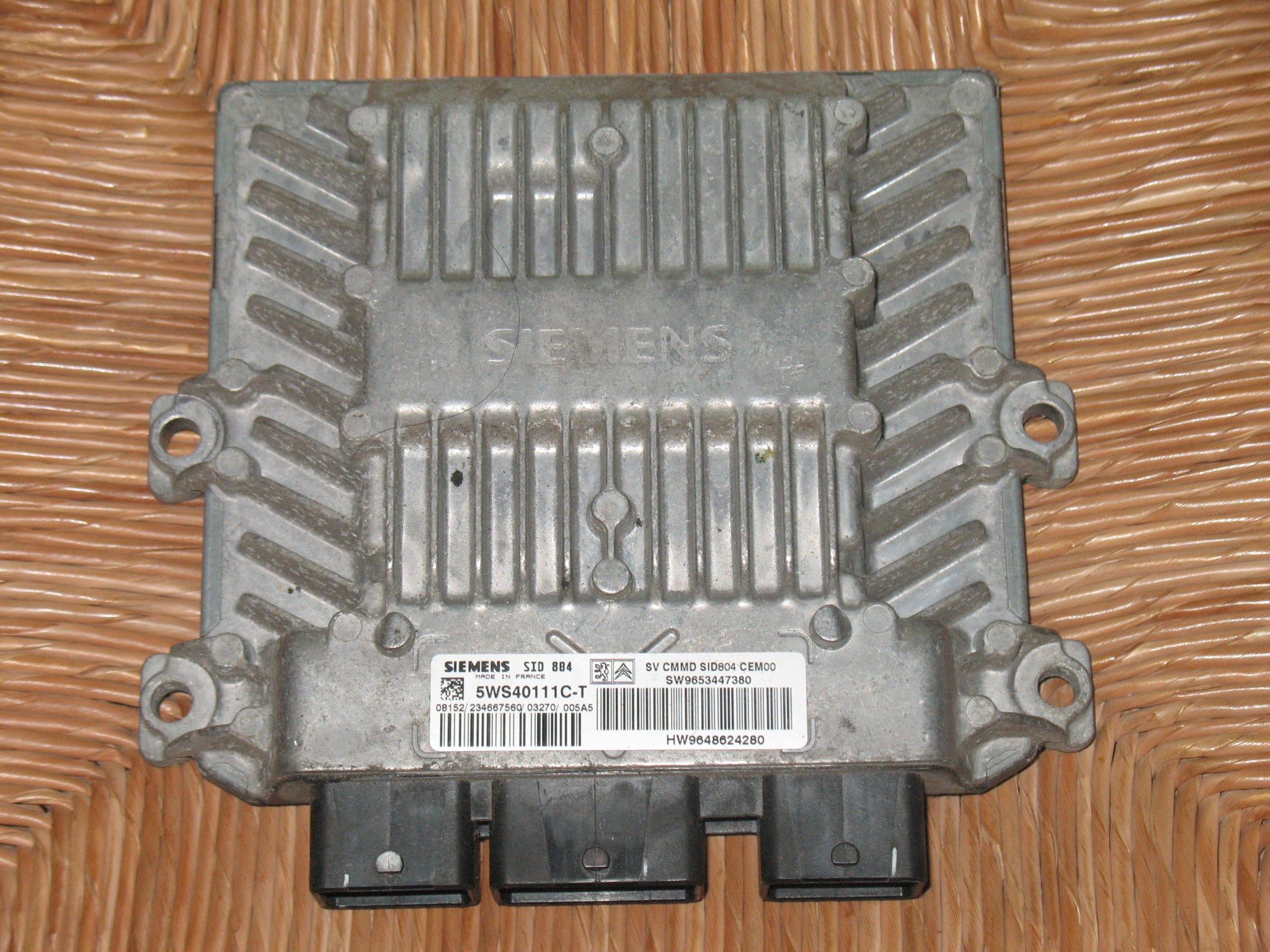 Ecu CITROEN C2 1.4 HDI SID 804 5WS40111C-T HW9648624280