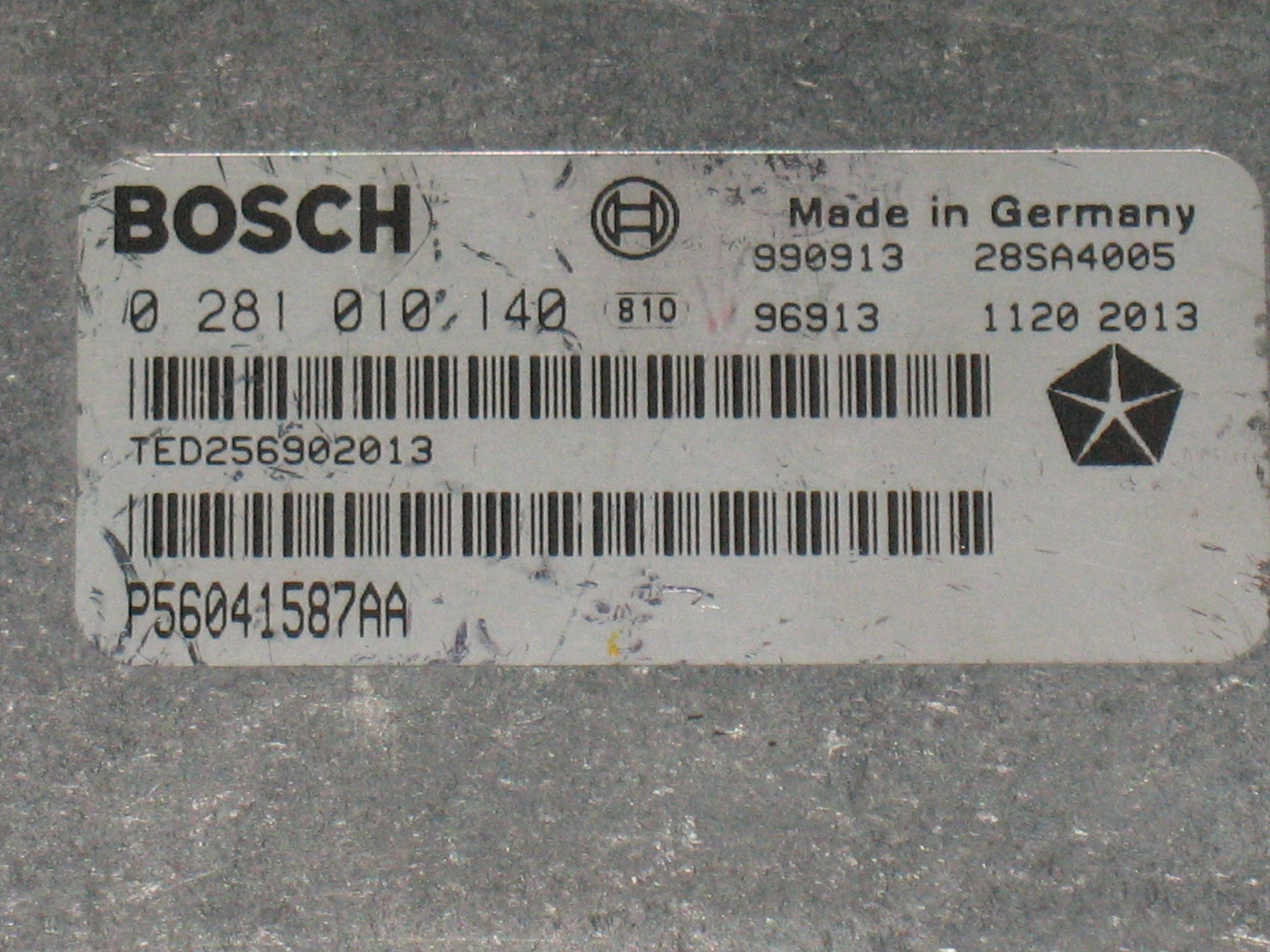 ECU JEEP GRAND CHEROKEE 3.1 TDI 0281010140 P56044590AA EDC 15V-6.5