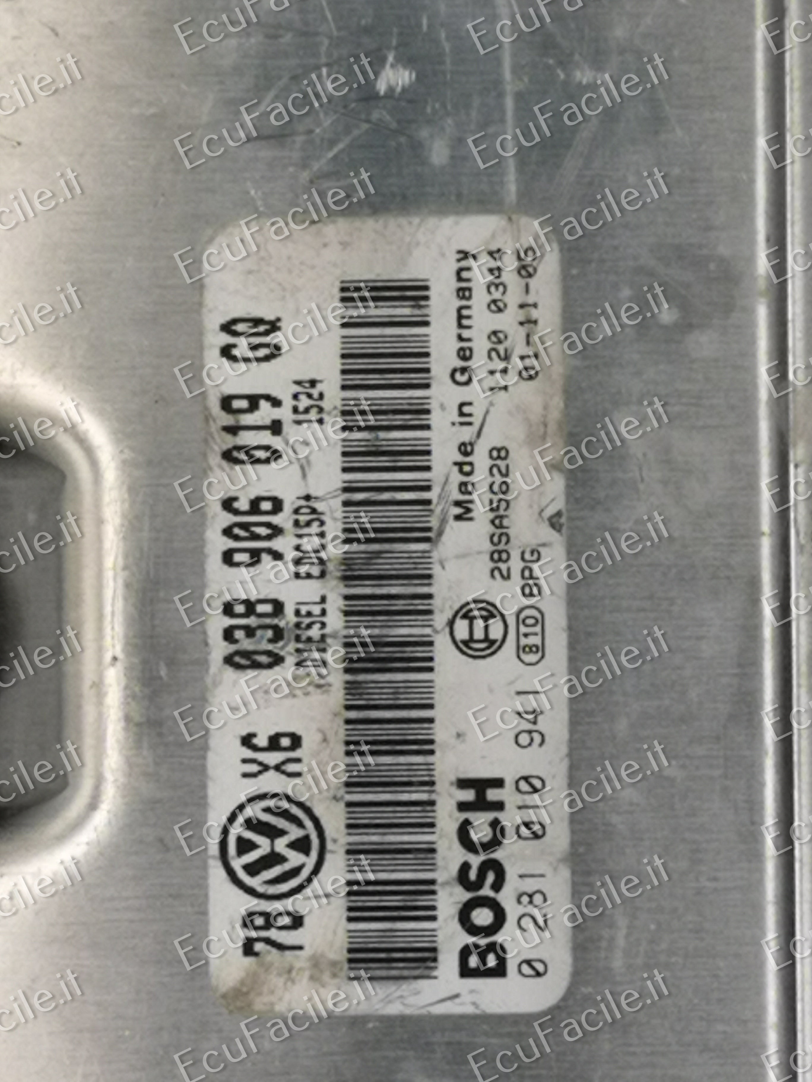 Ecu vw passat 1.9 tdi 038906019gq bosch 0281010941 edc15p+