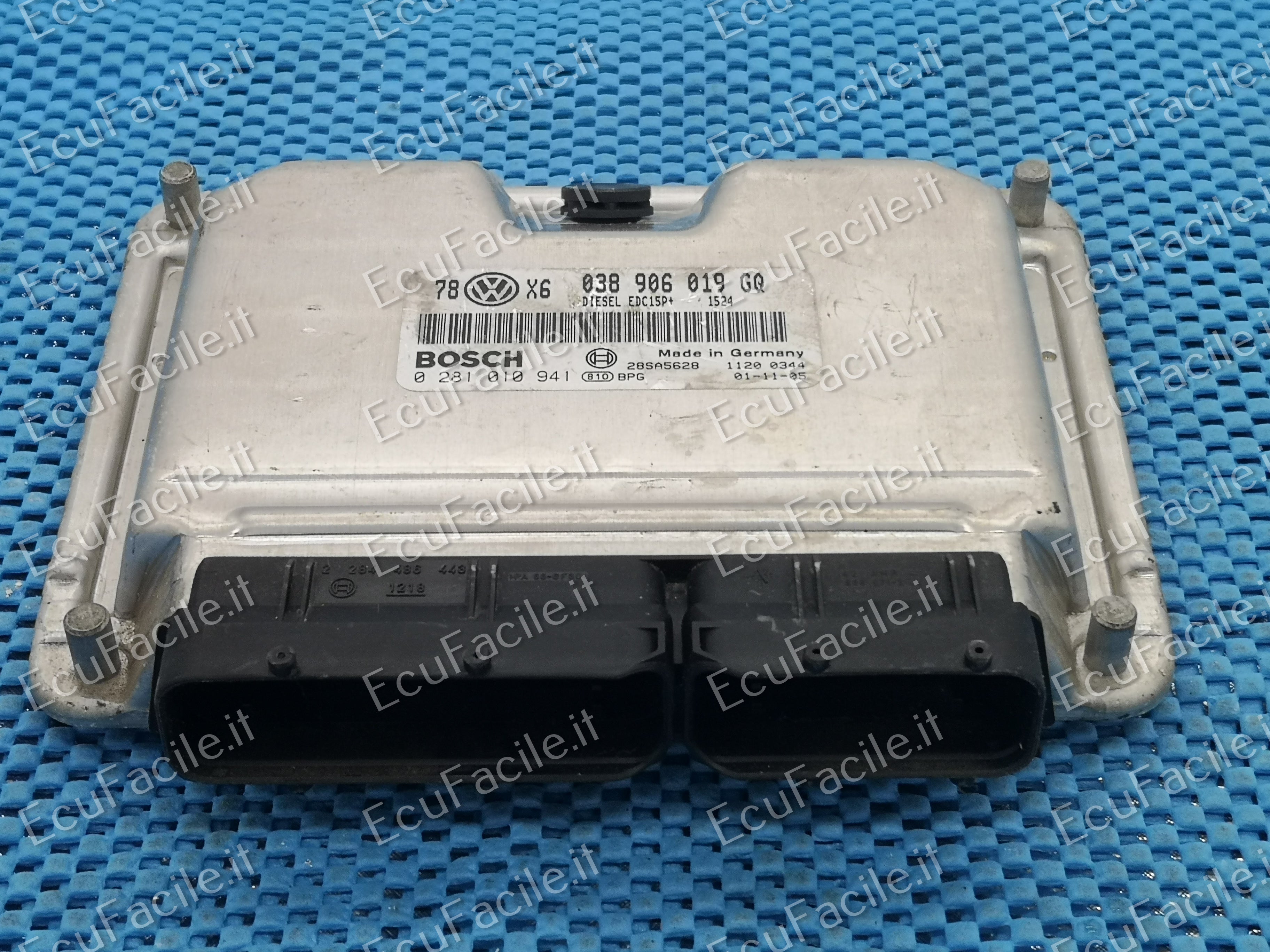 Ecu vw passat 1.9 tdi 038906019gq bosch 0281010941 edc15p+