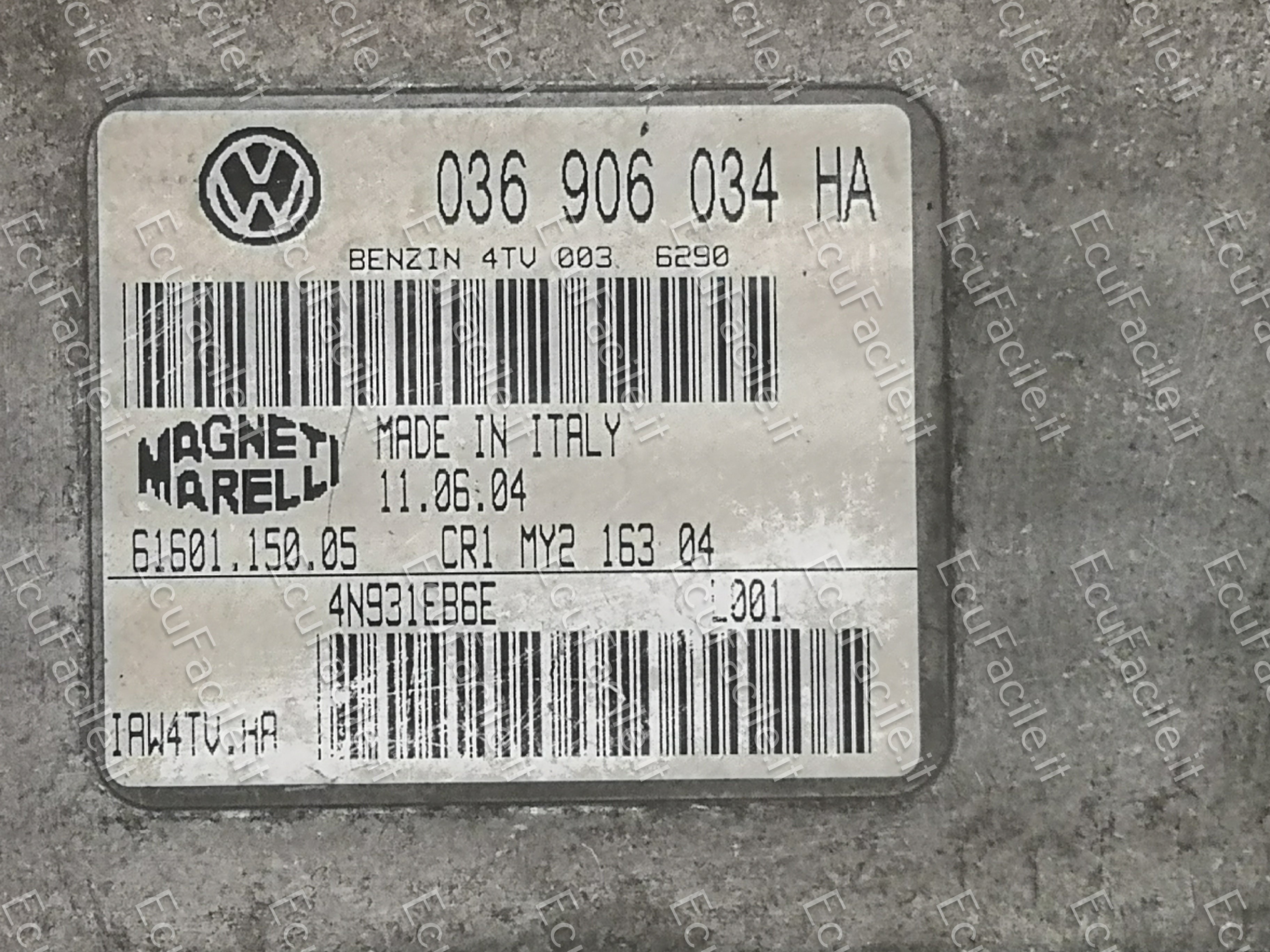 ECU 036906034HA IAW4TV.HA VW Seat Magneti Marelli