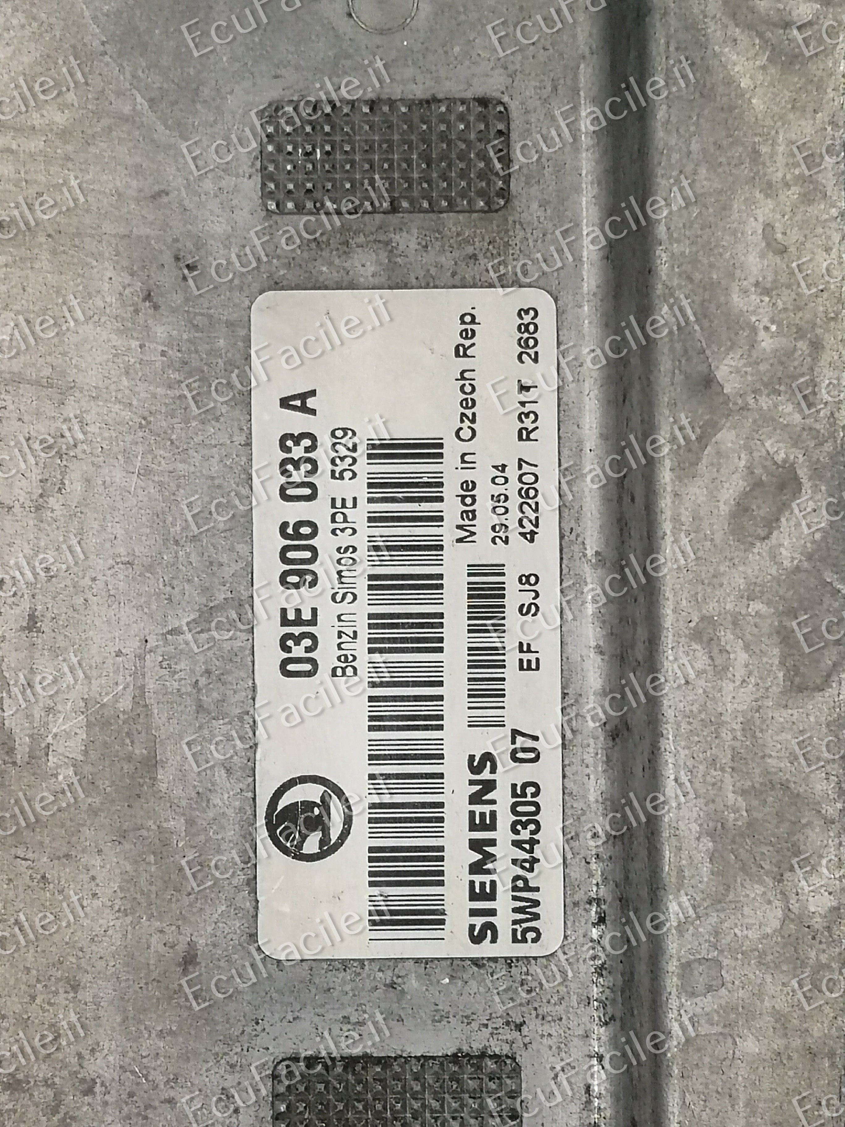 ECU VW SKODA FABI 1.2 03E906033A 5WP4430507 SIMOS 3PE PRONTA