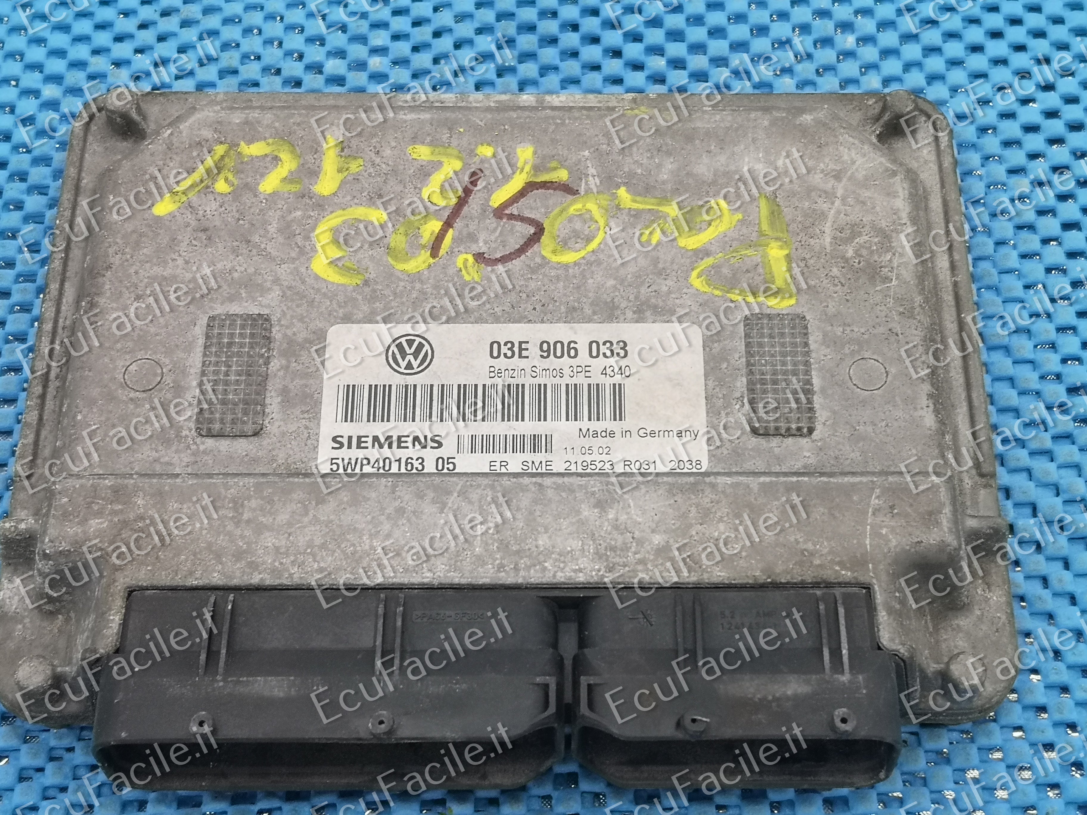 Ecu volkswagen polo 1.2 5wp4016305 03e906033 simos 3pe pronta