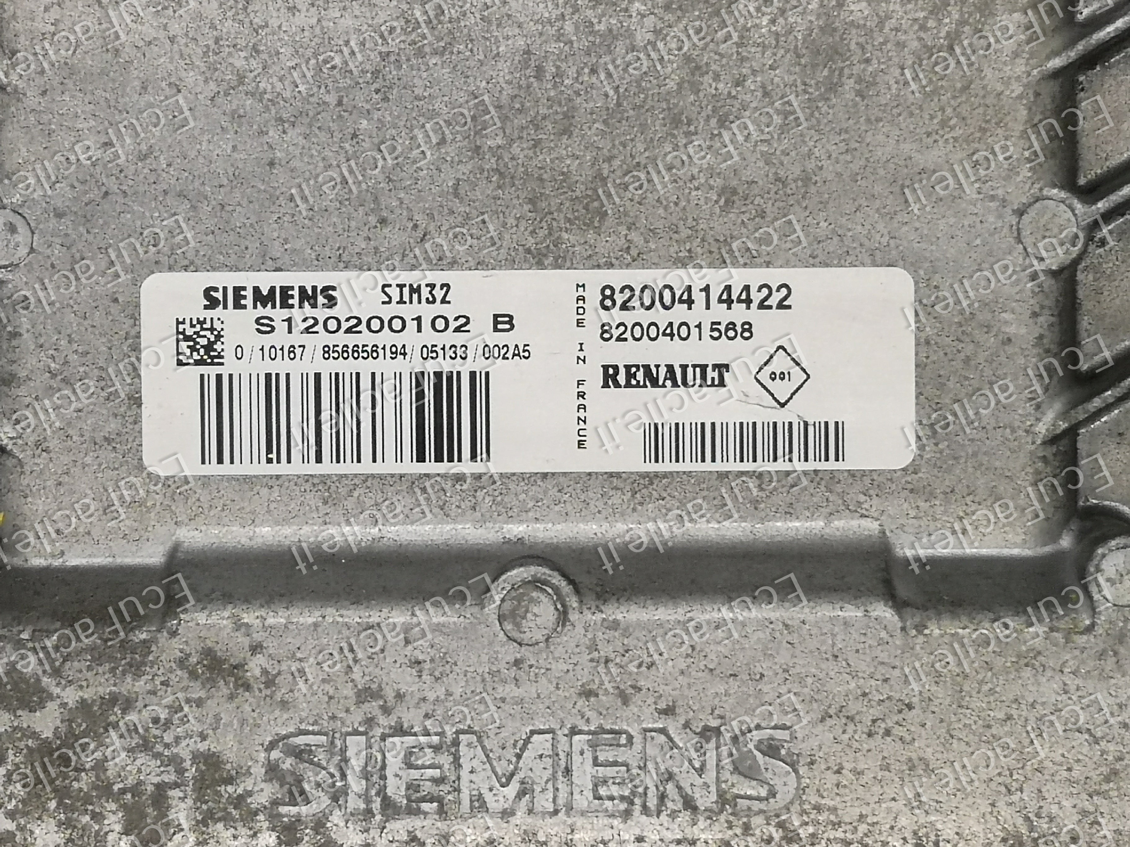 ECU RENAULT MODUS 1.2 SIEMENS SIM32 S120200102B 8200414422