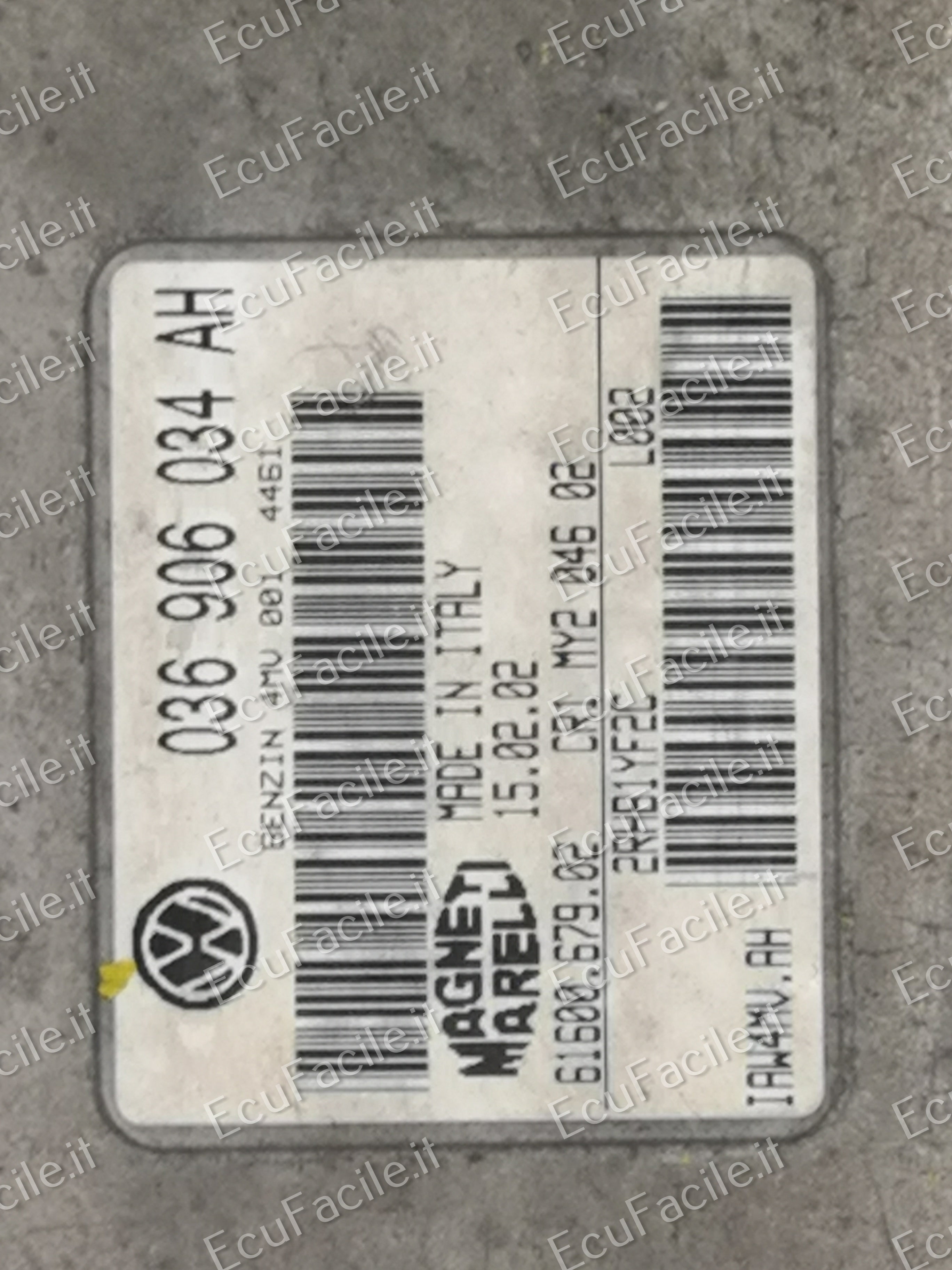 ECU VW SEAT 036 906 034 AH 036906034AH 61600.679.08 IAW 4MV.AH